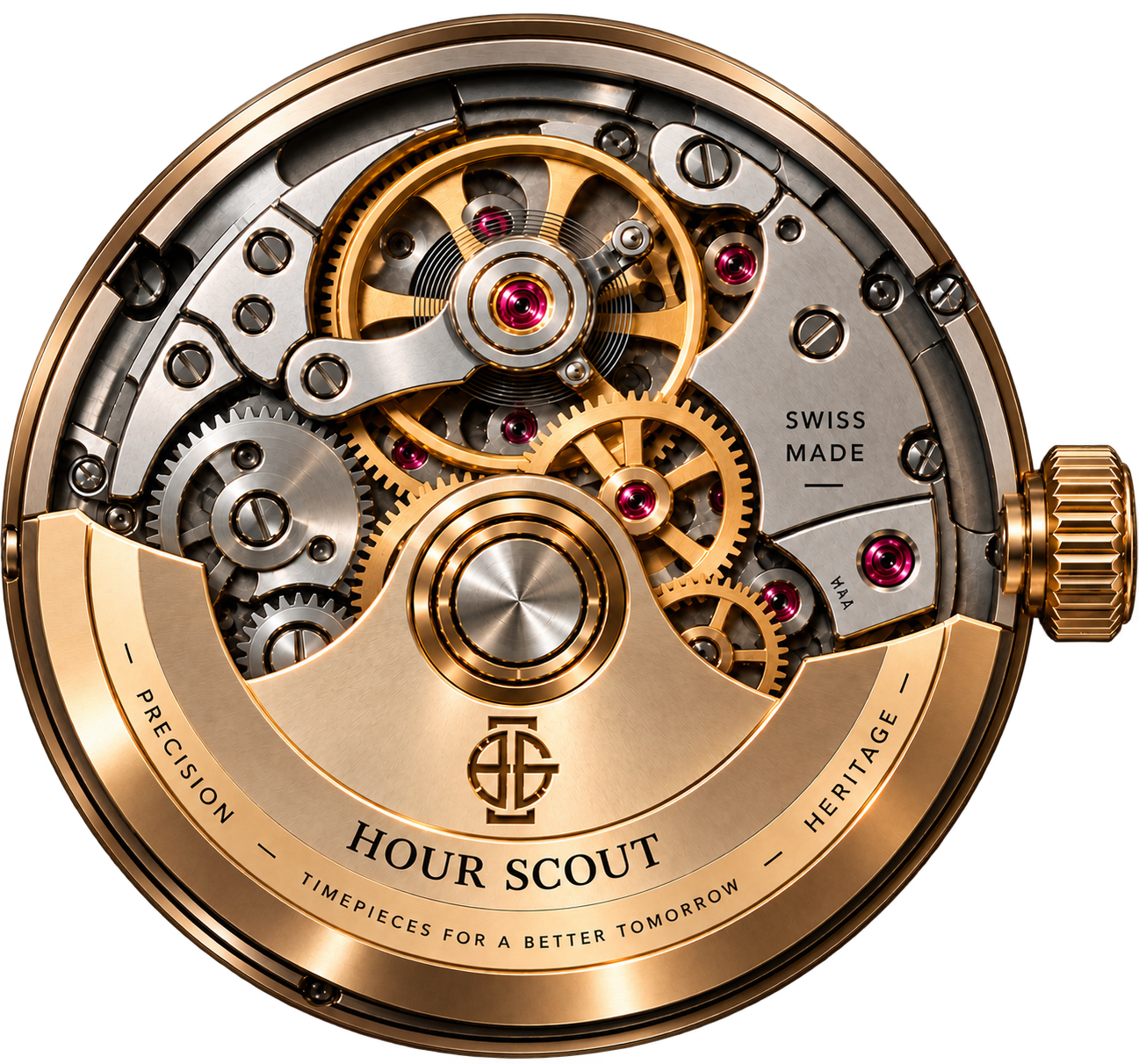 Hour Scout mechanical watch movement